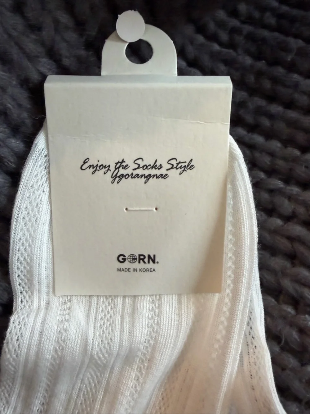 GORN-women’s NWT White Anklet Socks with Black Bow Accent - Women's Hosiery OS